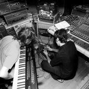 Marco Trentacoste and Stefano Verderi @ Officine Meccaniche Studios - Le Vibrazioni, Recording Sessions - Photo © by Erdna - Milano 2006